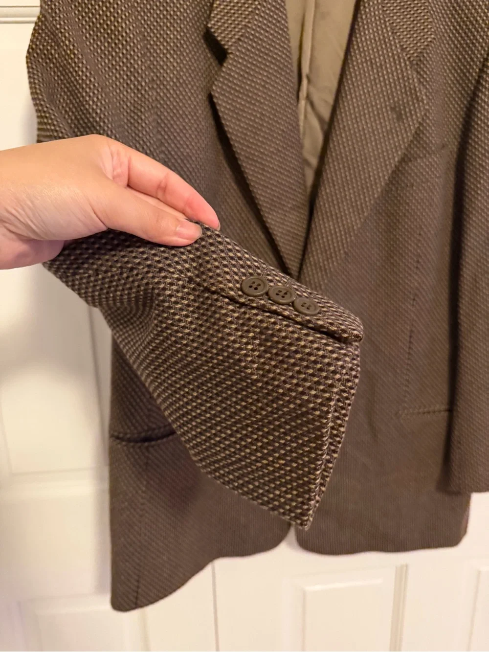 Giorgio Armani Le Collezioni Brown Pure Wool Sport Coat Blazer 42R Made in Italy